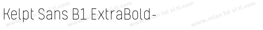 Kelpt Sans B1 ExtraBold字体转换